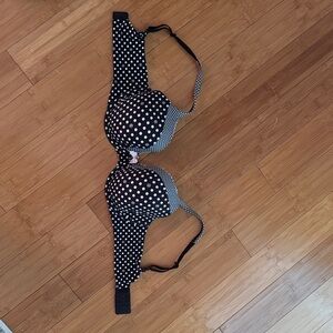 Victoria's Secret Black and White Polka Dot Bra